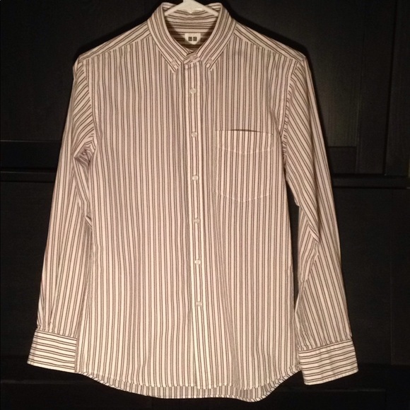 Uniqlo long sleeve oxford stripe - Picture 2 of 2